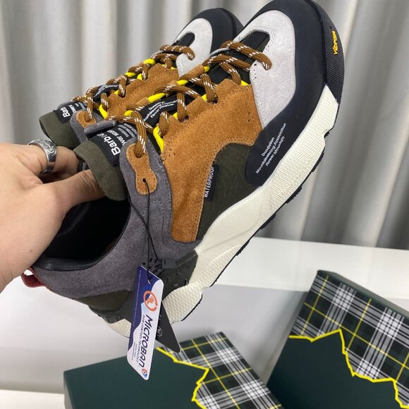 Flower MOUNTAIN NANGA Collaboration Sneaker in Brown&White&Gray&Black Suede - Picture 7 of 9